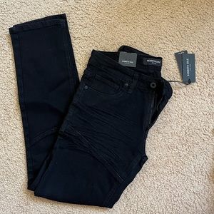 Kenneth Cole black textured jeans slim fit